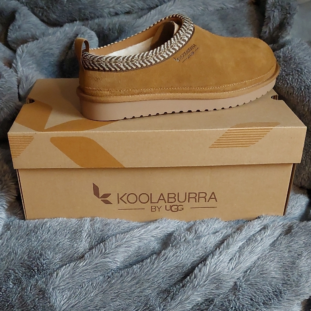 New! Koolaburra by UGG Chestnut Suede Slip-On Slippers